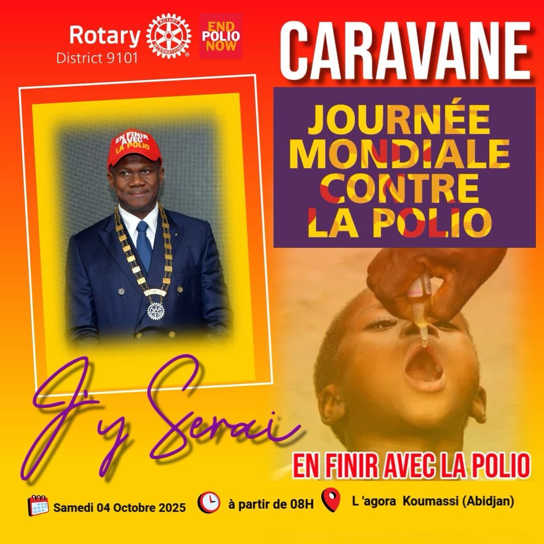 Campagne de sensibilisation contre la poliomyélite - Affiche 1