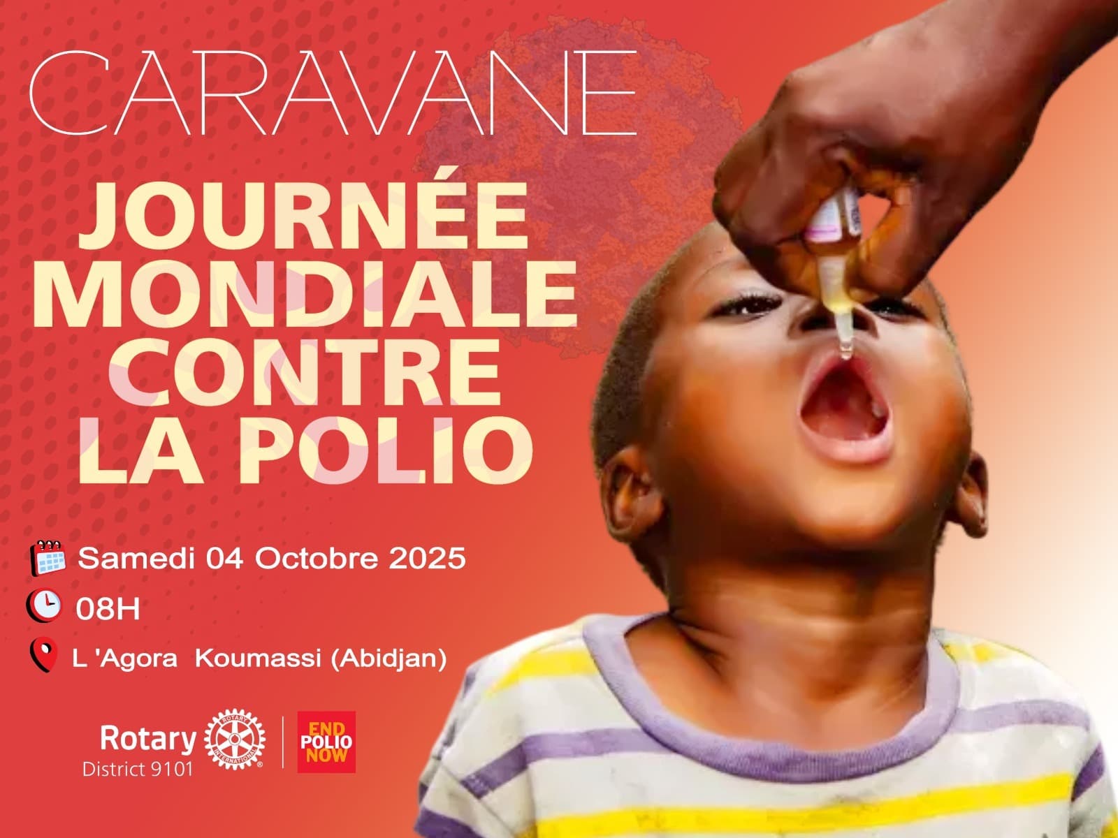 Campagne de sensibilisation contre la poliomyélite - Affiche 2